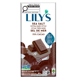 Lily's Sweets Lily's Bar Extra Dark Choc Sea Salt