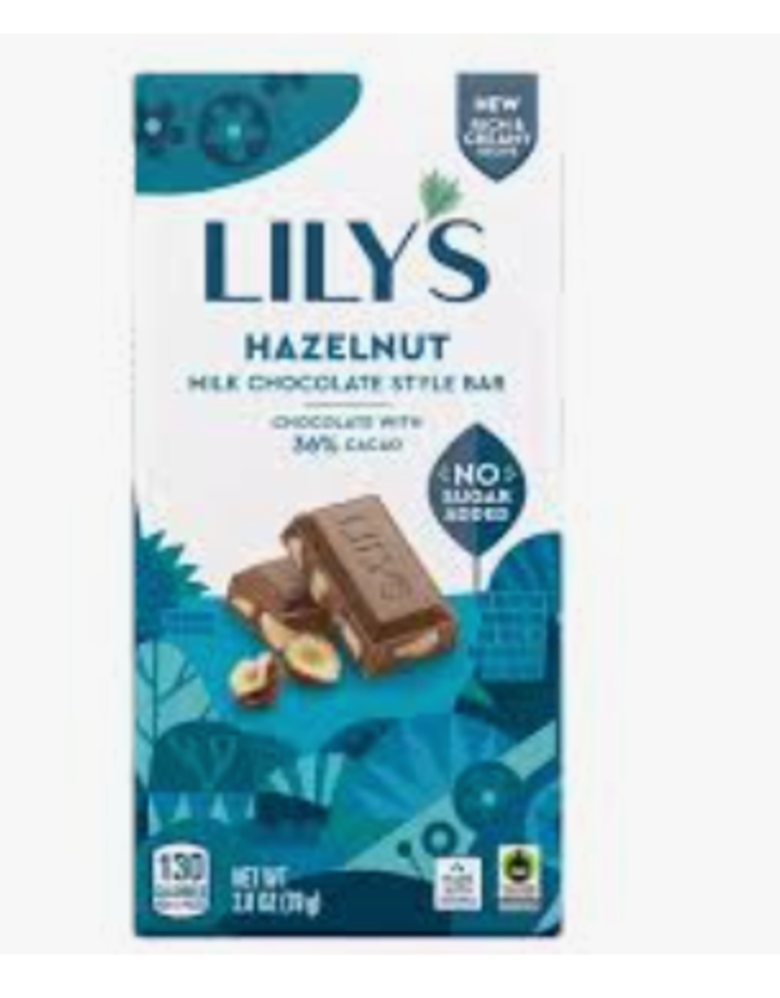 Lily's Sweets Lily's Bar Milk Choc Hazelnut