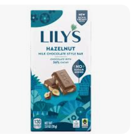 Lily's Sweets Lily's Bar Milk Choc Hazelnut