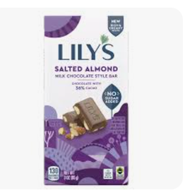 Lily's Sweets Lily's Bar Milk Choc Salted Almond