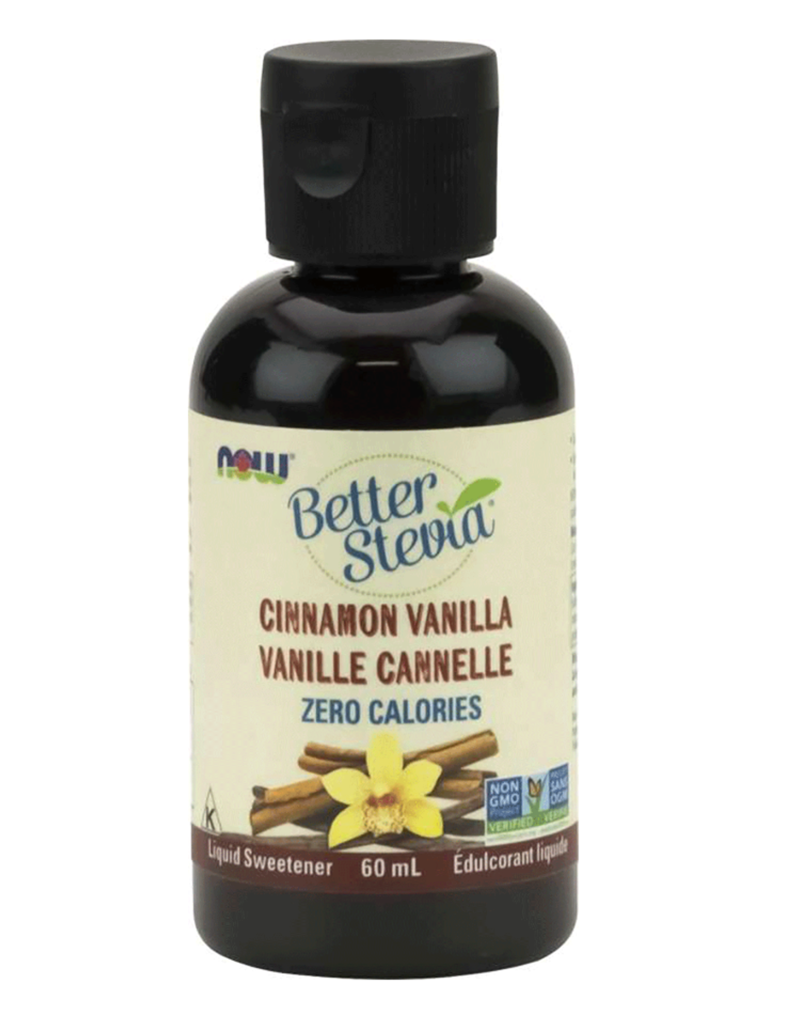 NOW Now Better Stevia Cinnamon Vanilla 2oz