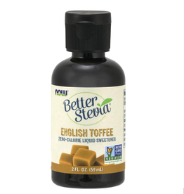 NOW Now Better Stevia English Toffee 2oz