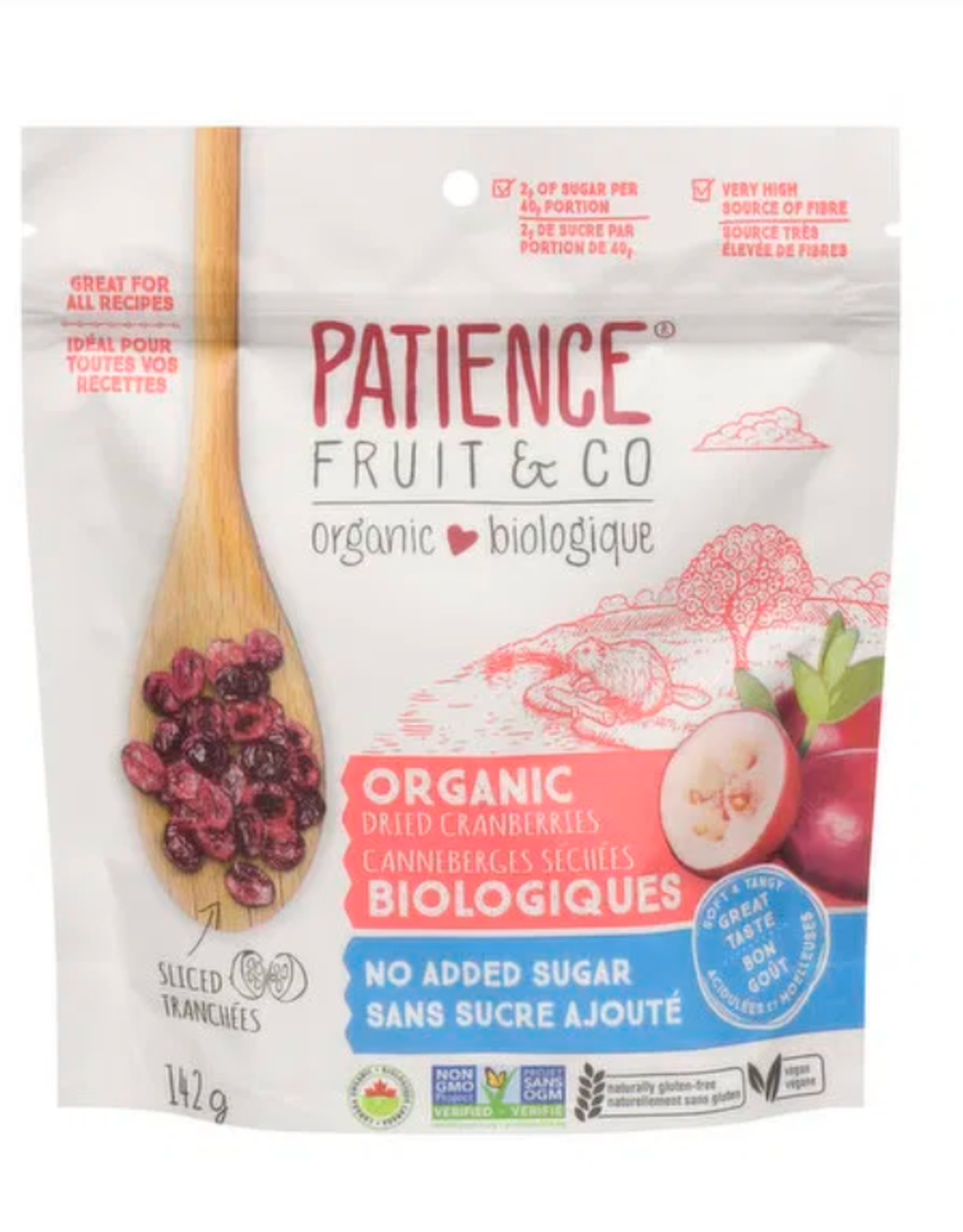Patience Organic Dried Cranberries