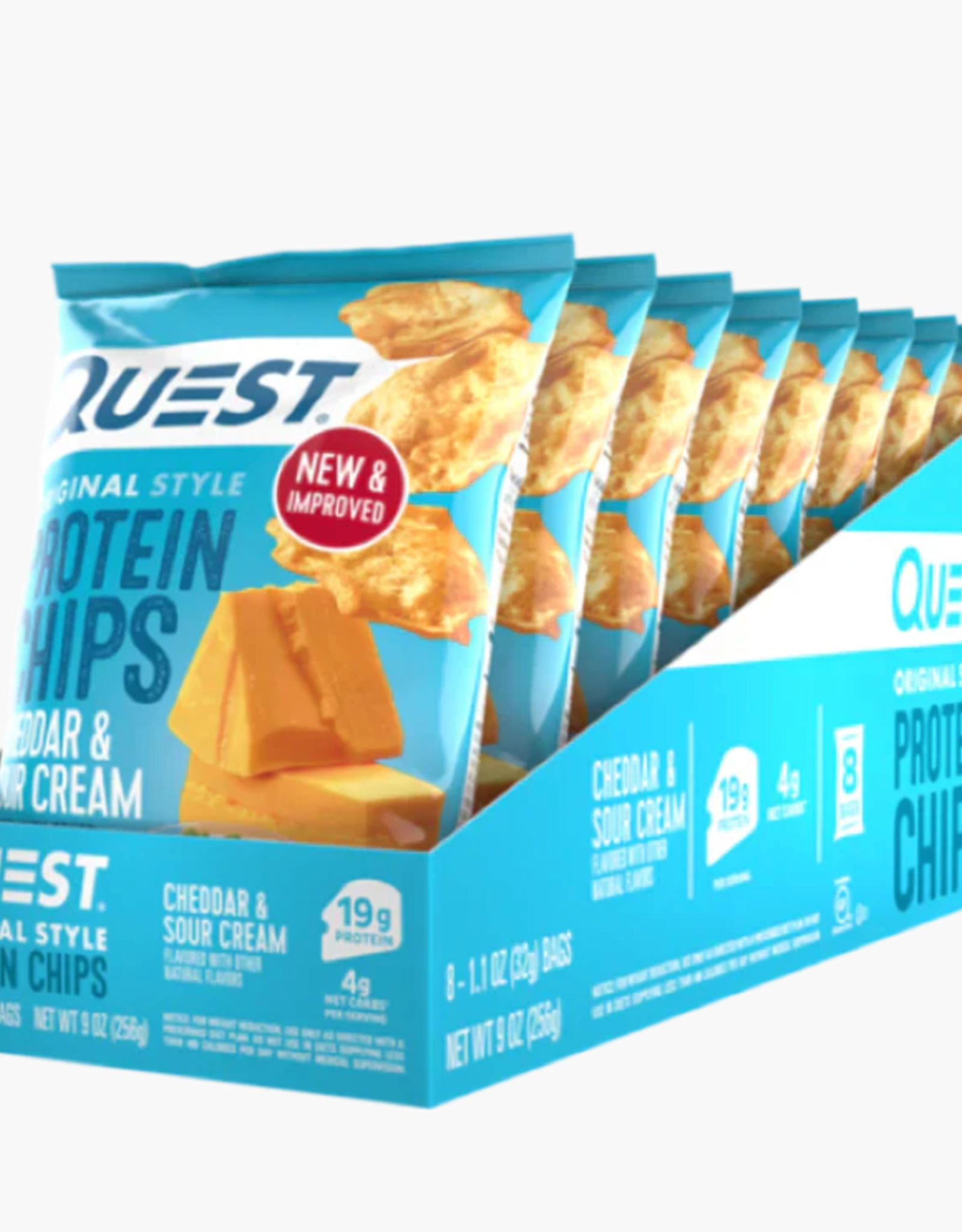 Quest Quest Chips Cheddar & Sour Cream CASE of 8