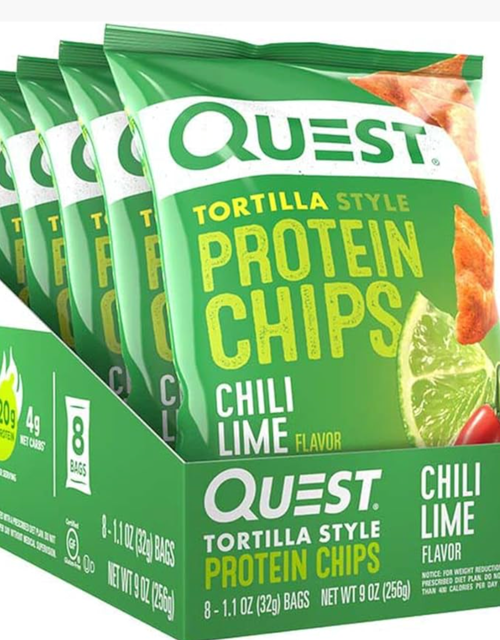 Quest Quest Chips Chili Lime CASE of 8