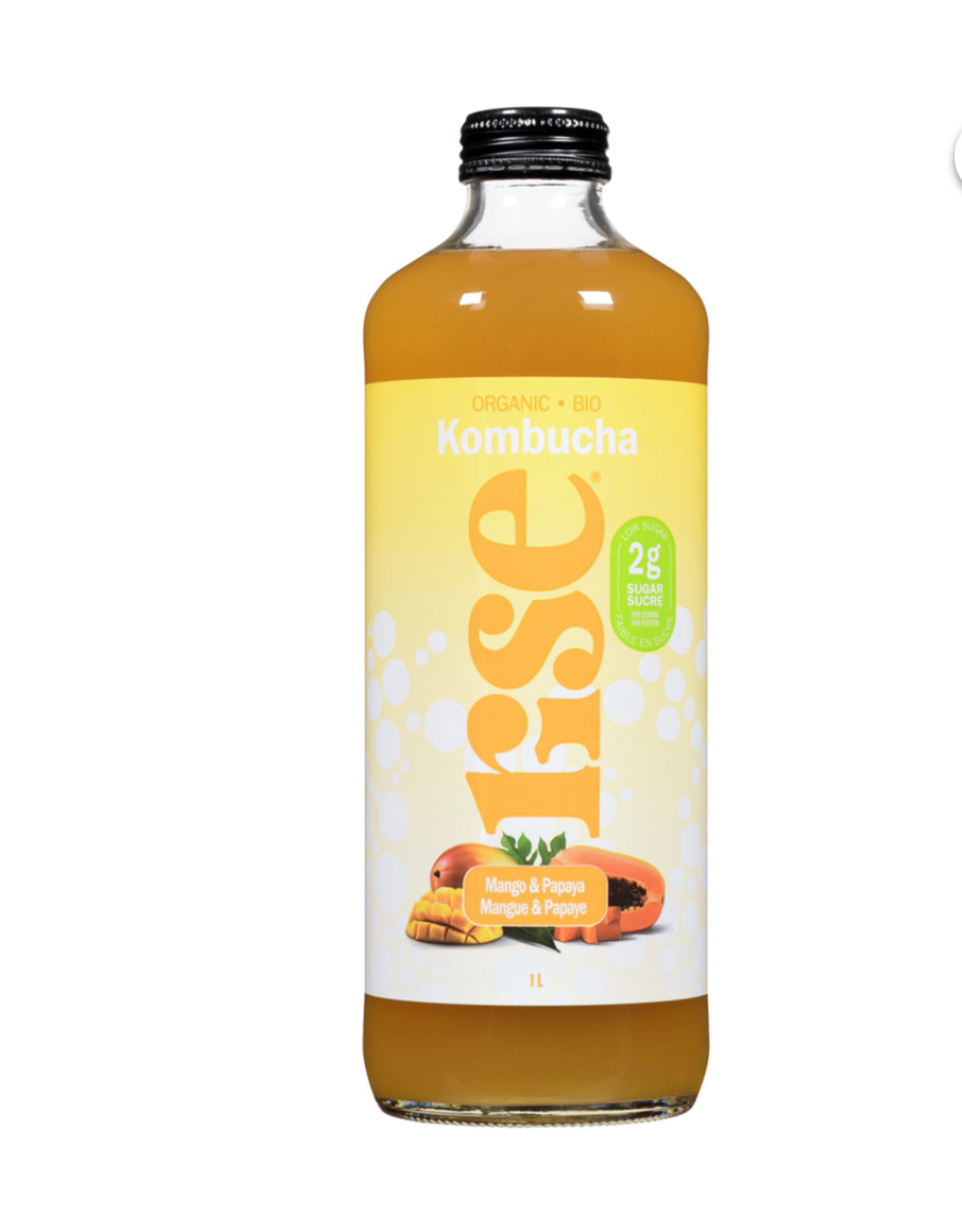 Rise Kombucha Mango and Papaya 1L