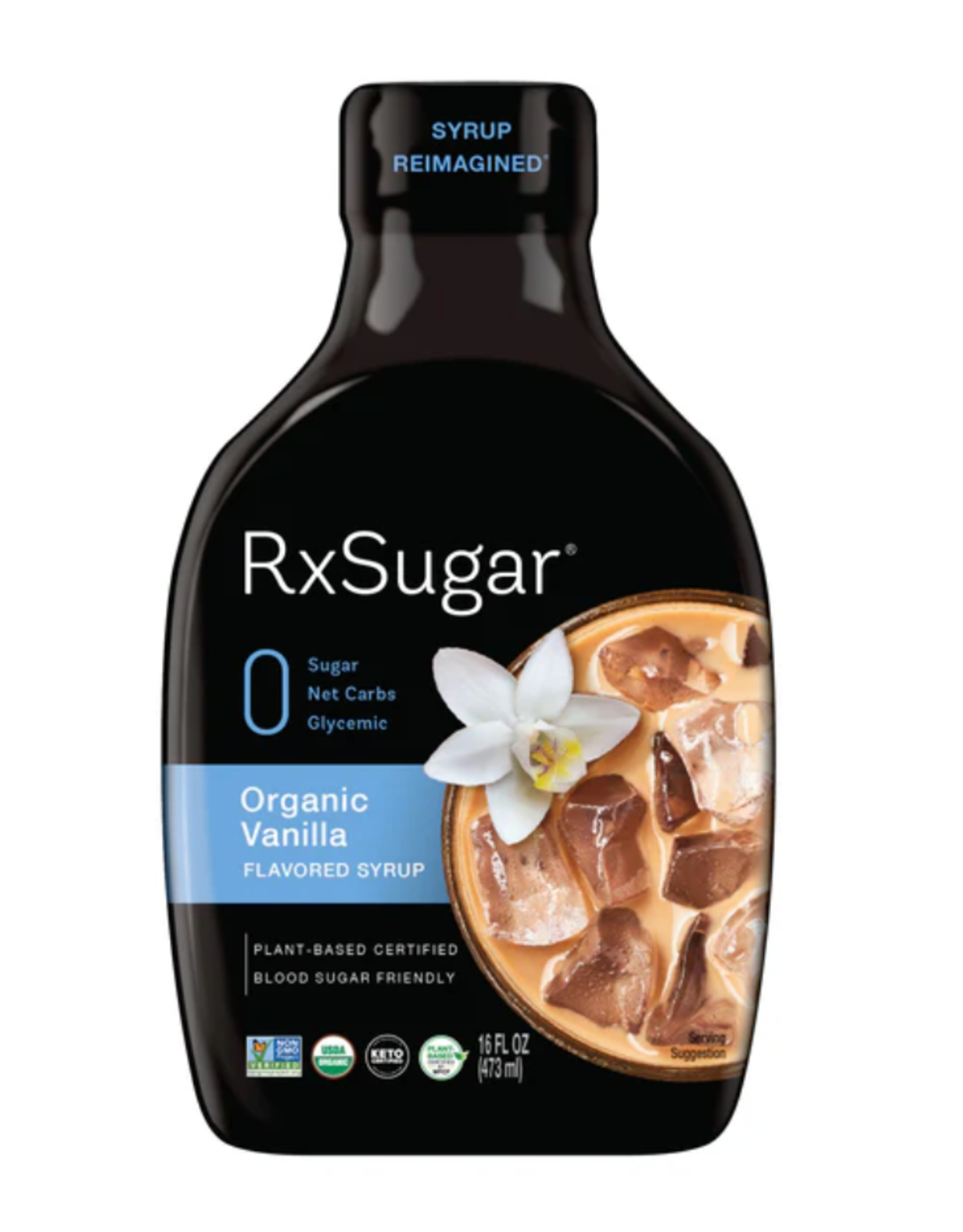 RX Sugar Vanilla Syrup Allulose 16oz