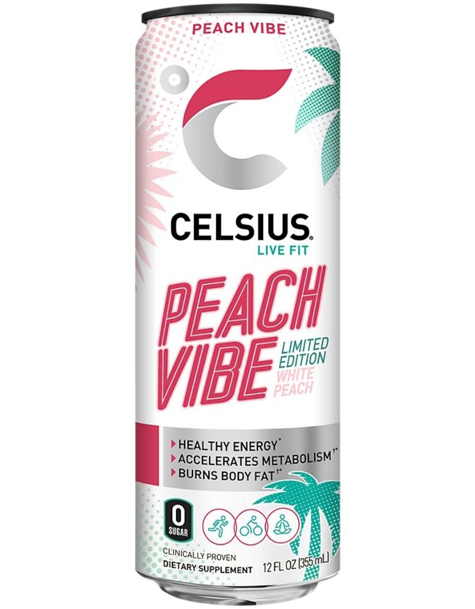 Celsius Peach Vibe Energy Drink
