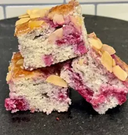 Leila Squares Rasp Almond  (Dairy FREE) 6pk