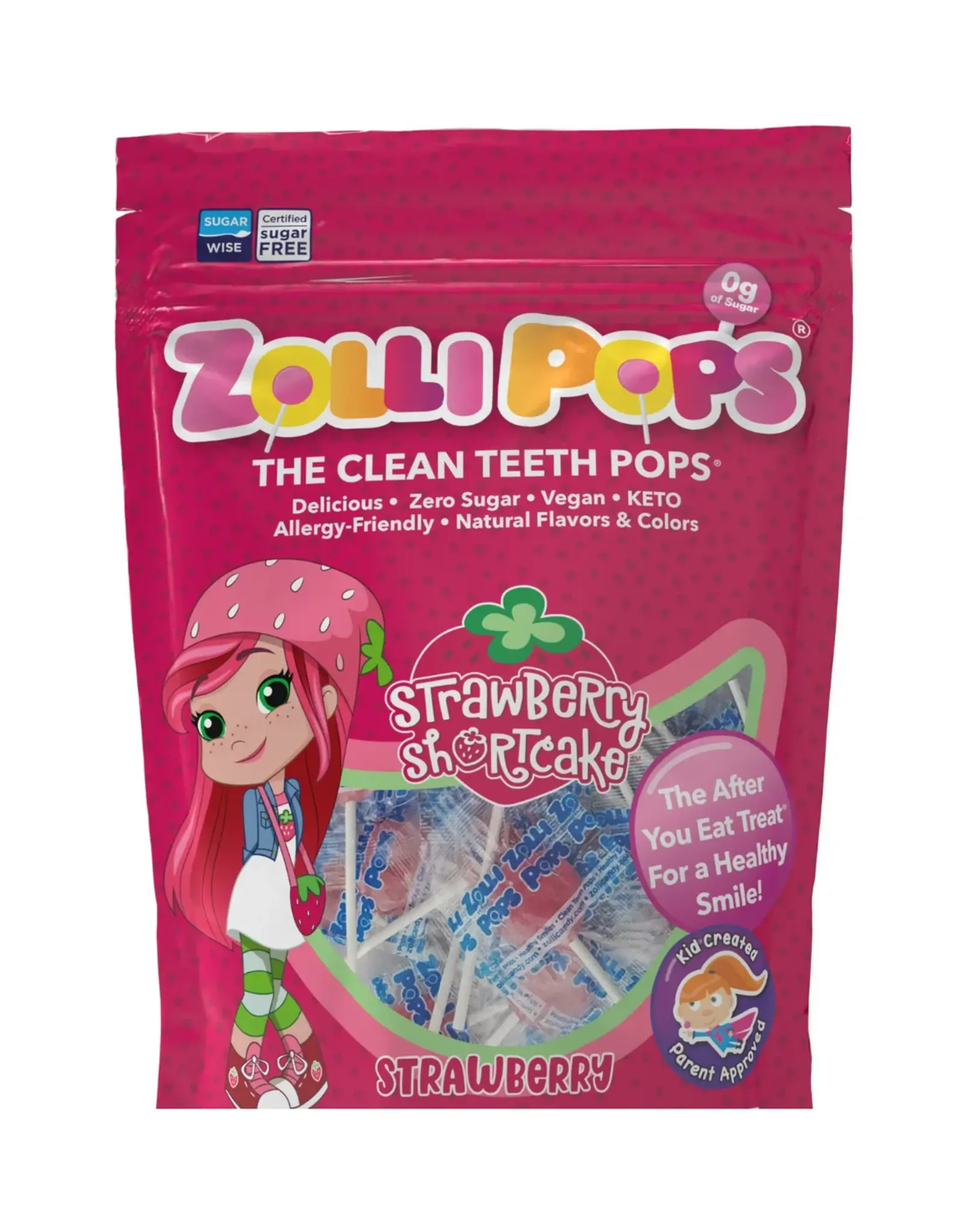 Zolli Pops suckers 3.1oz Strawberry Shortcake