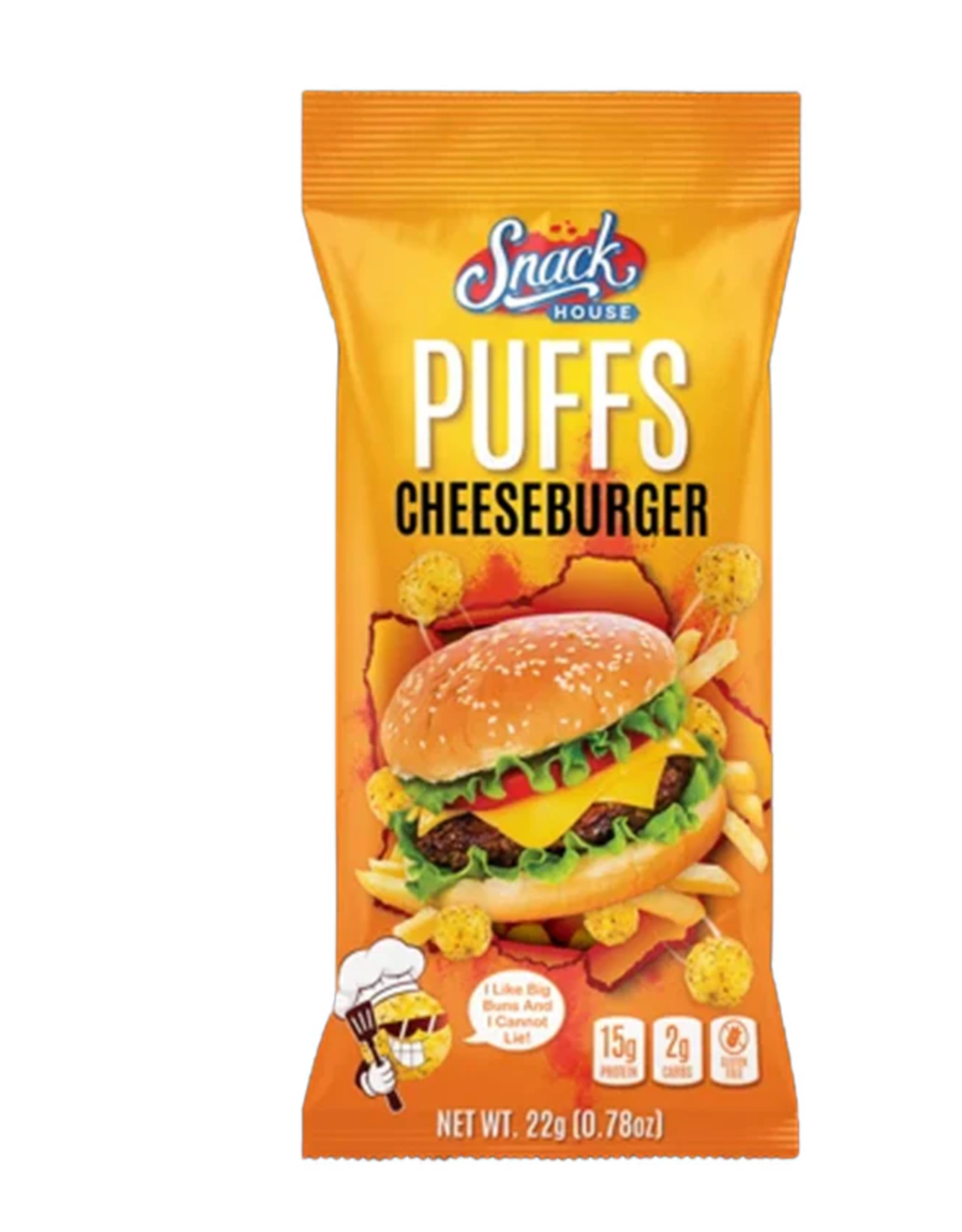 Snack House Singles Cheeseburger Puffs 22g
