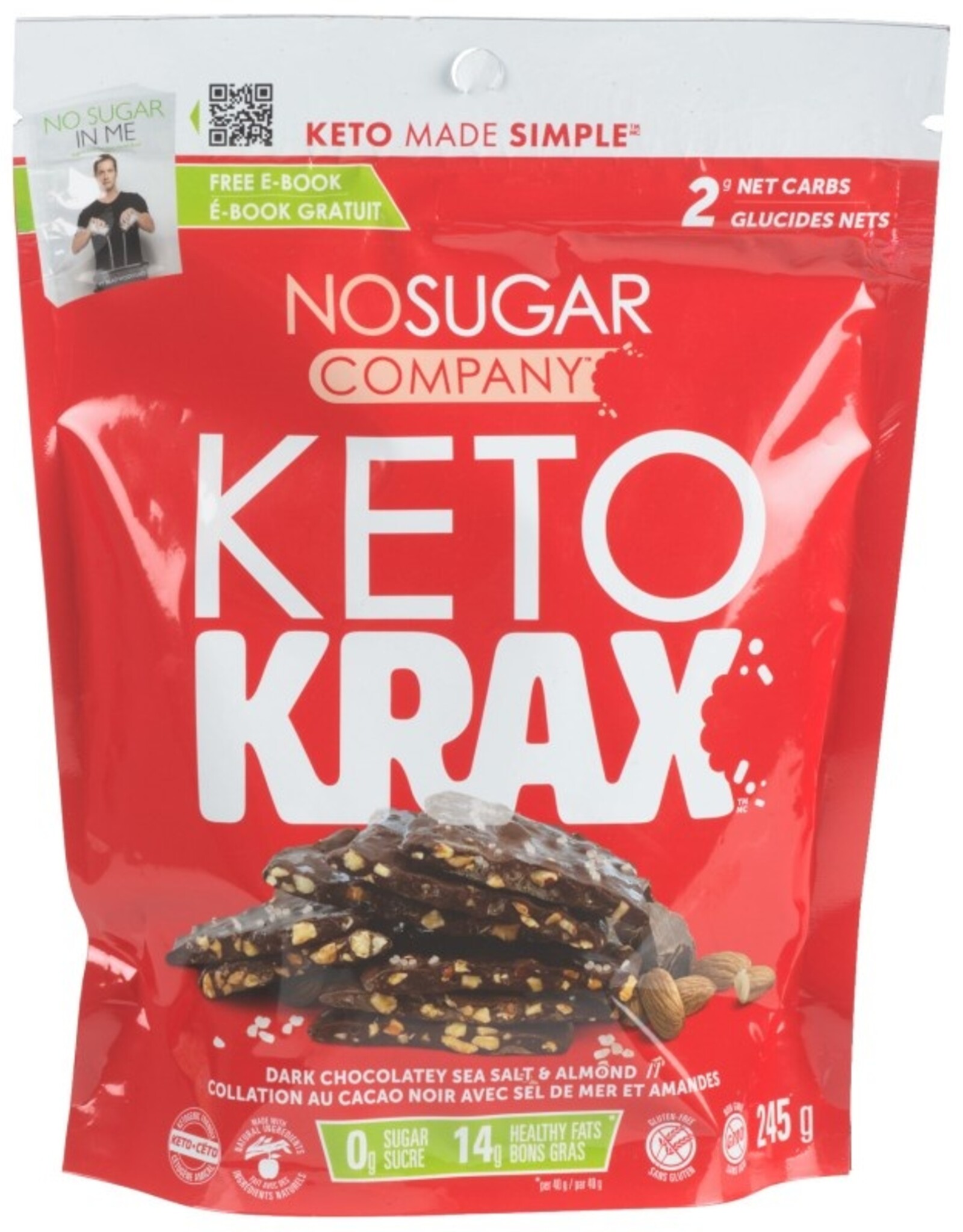 Vegan Pure Vegan Pure Keto Krax Sea Salt Almond 245g