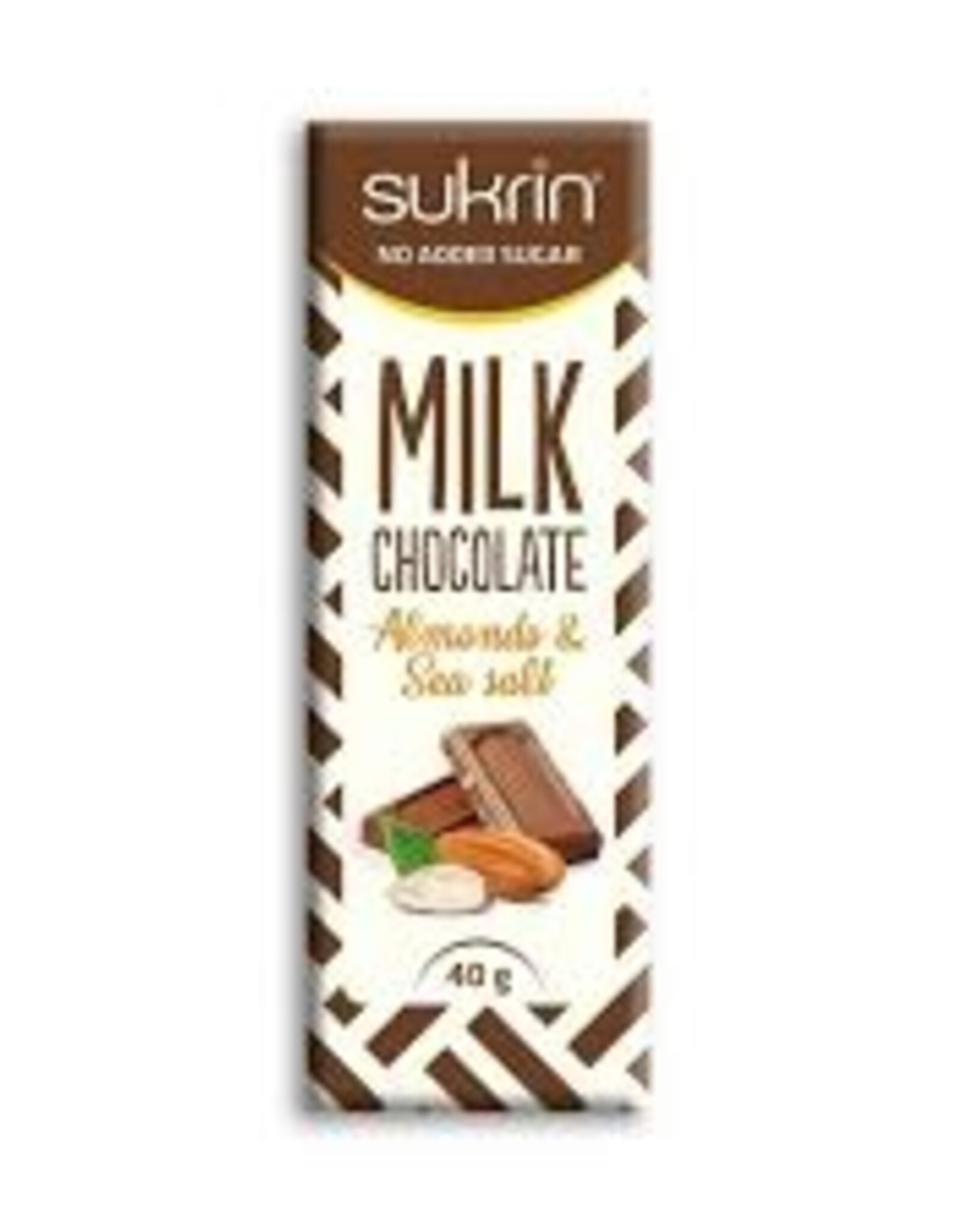 Sukrin Milk Choc Almonds & Sea Salt