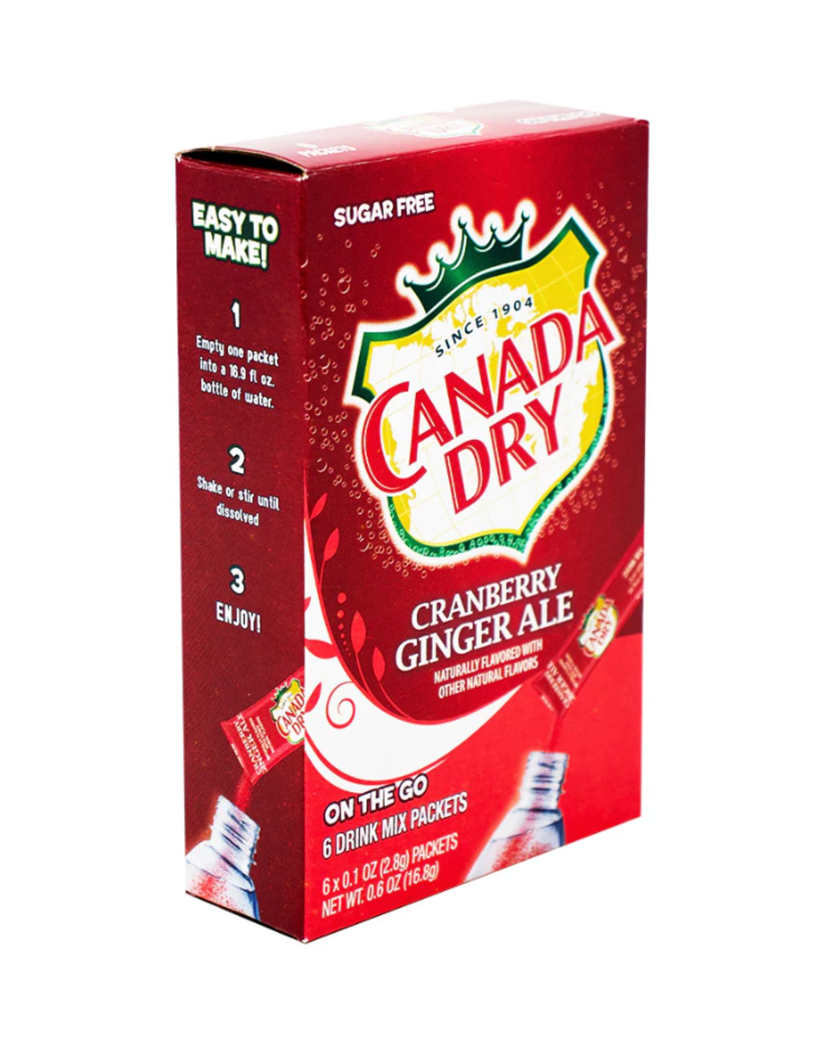 Canada Dry Cranberry Ginger Ale Drink Mix 6 pk