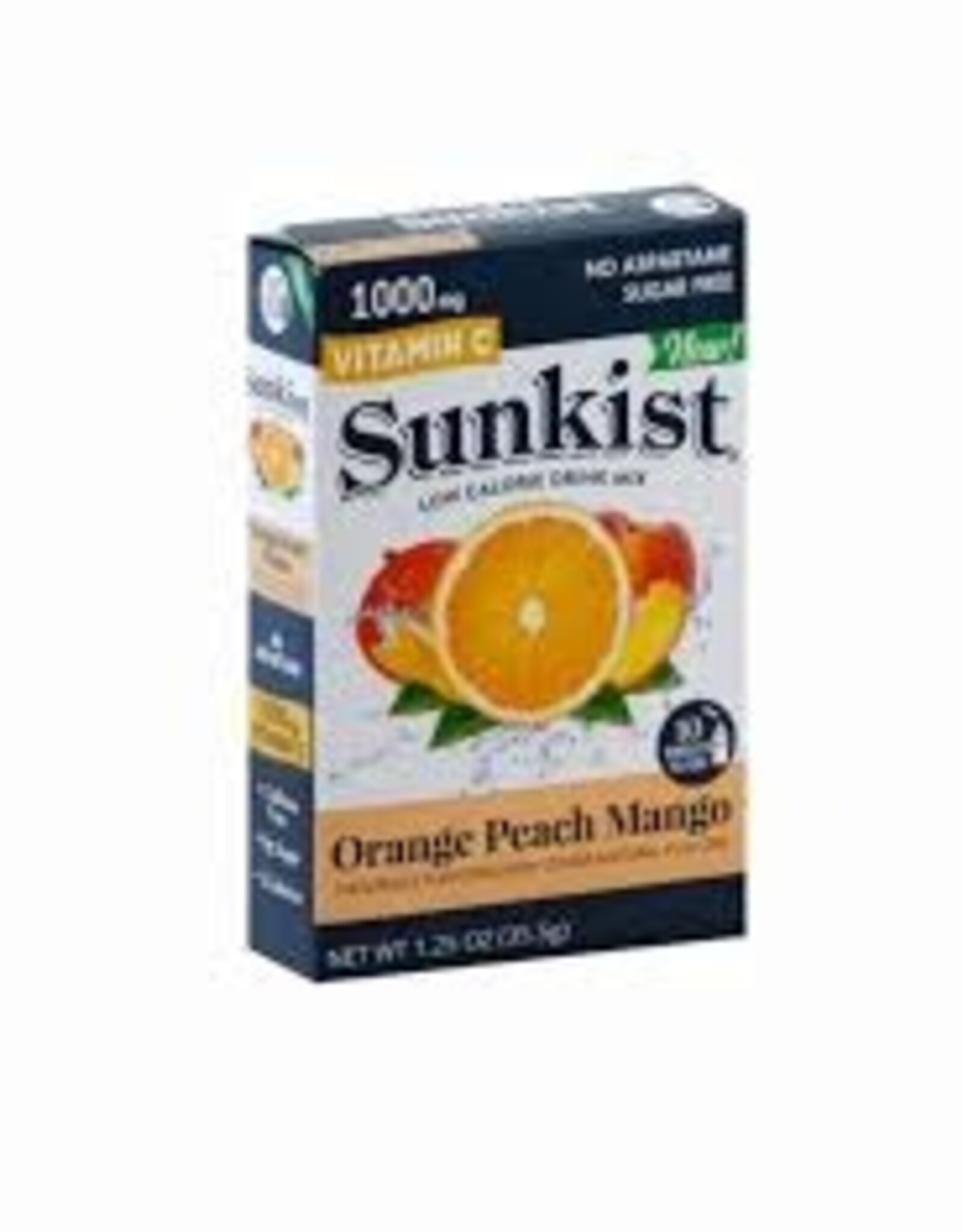 Sunkist Orange Peach Mango Drink Mix 10 pk