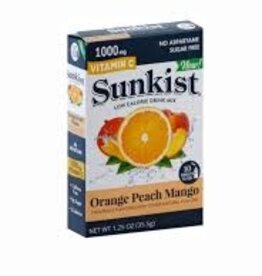 Sunkist Orange Peach Mango Drink Mix 10 pk