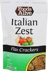 Foods Alive Italian Zest Flax Crackers