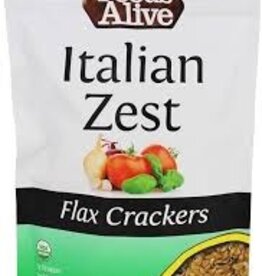 Foods Alive Italian Zest Flax Crackers