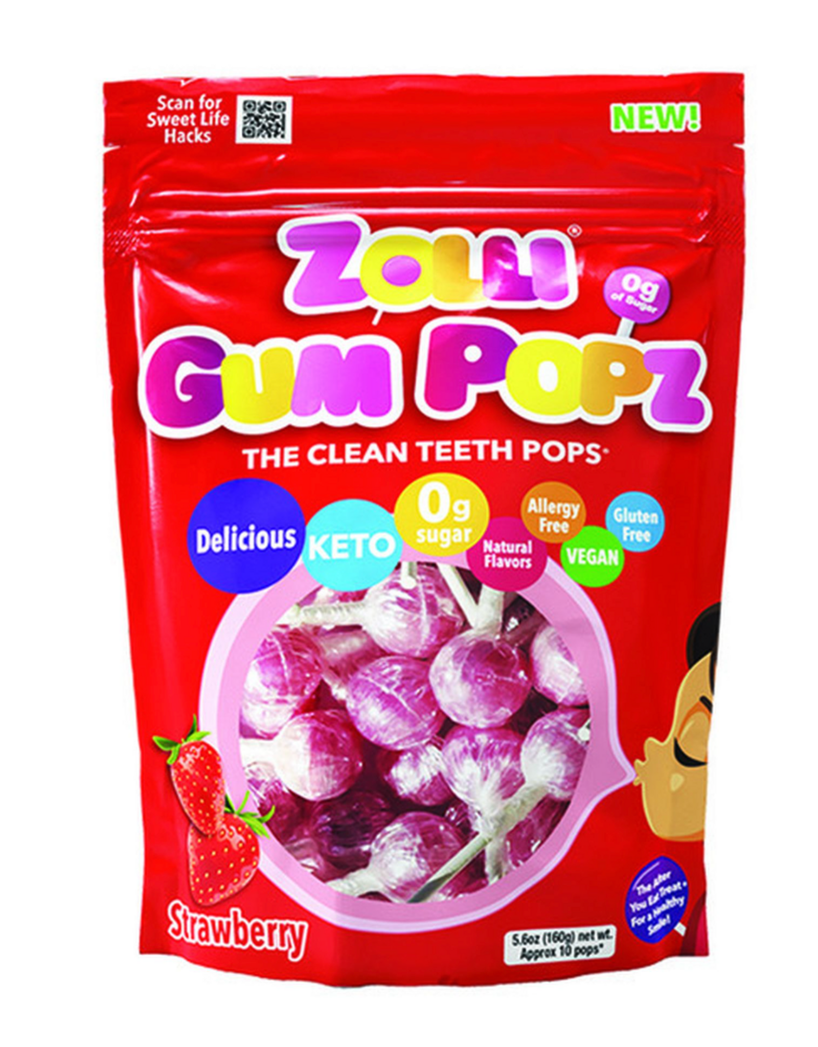 Zolli Pops suckers 5.6oz Strawberry