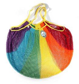 Le Filet Filt Filt Cotton Shopper, Large, Rainbow