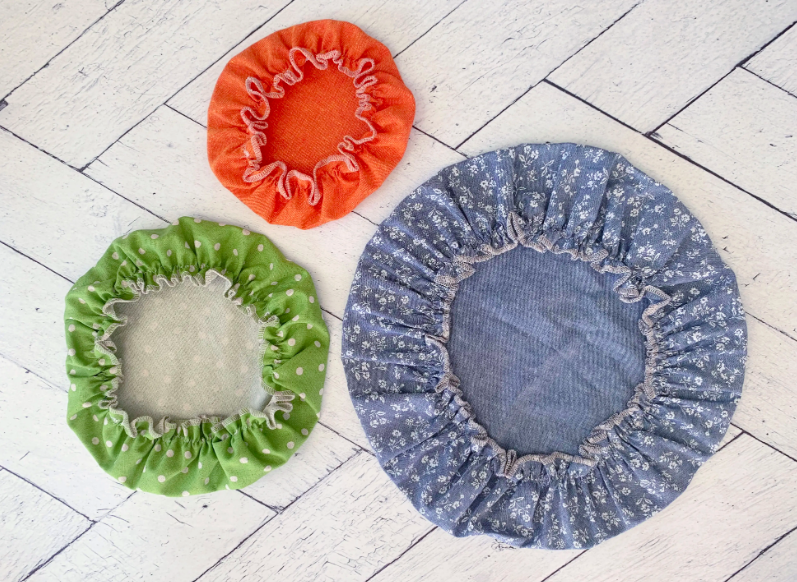 Dot and Army Cloth Bowl Covers in Linen & Cotton, Set of 6, 3 Colors