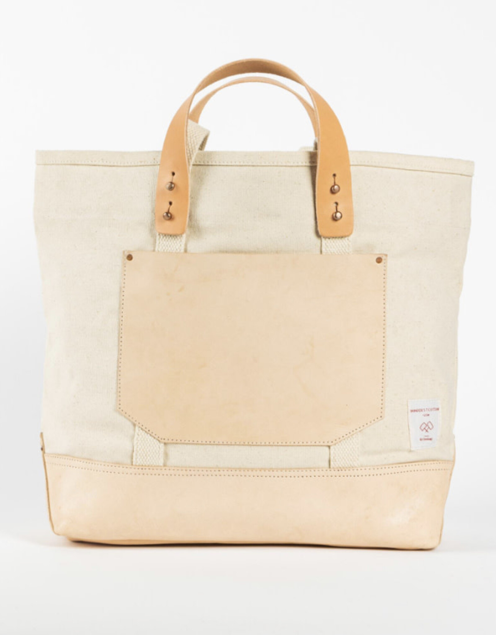 Immodest Cotton Bucket Tote, Natural