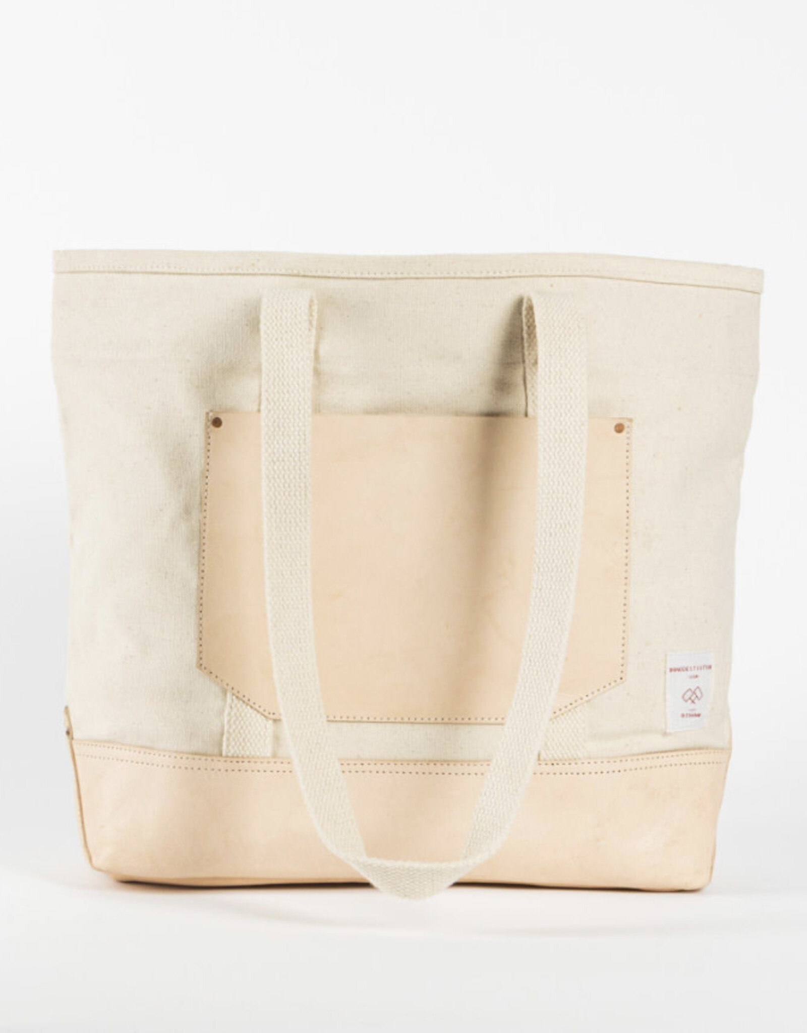 Immodest Cotton Bucket Tote, Natural