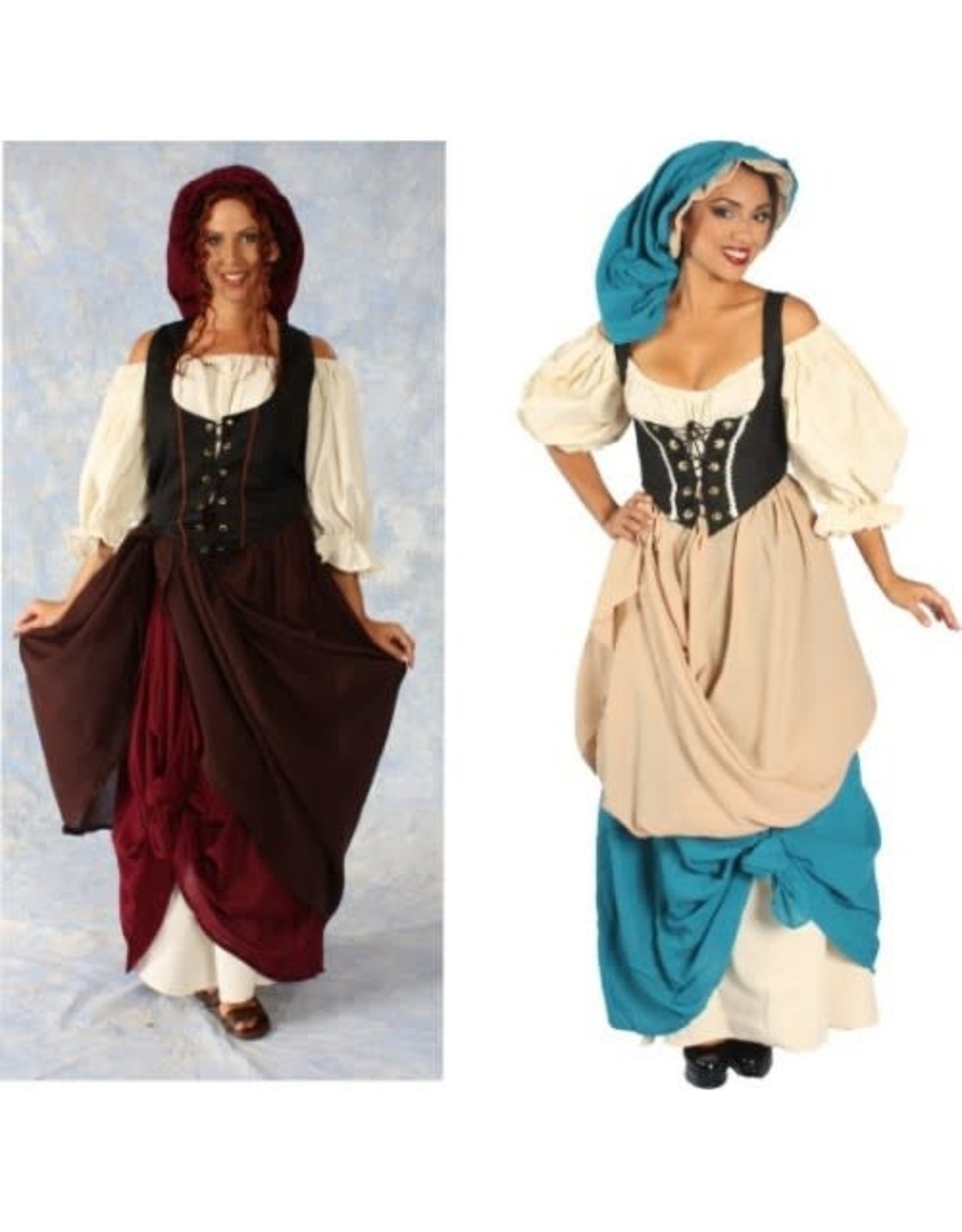 Alexanders Costumes Renaissance Skirt And Hat, Multi, Osfa