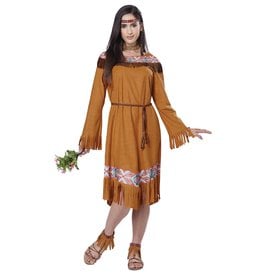 California Costume Collections Classic Indian Maiden, Brown, S - Small , *01594