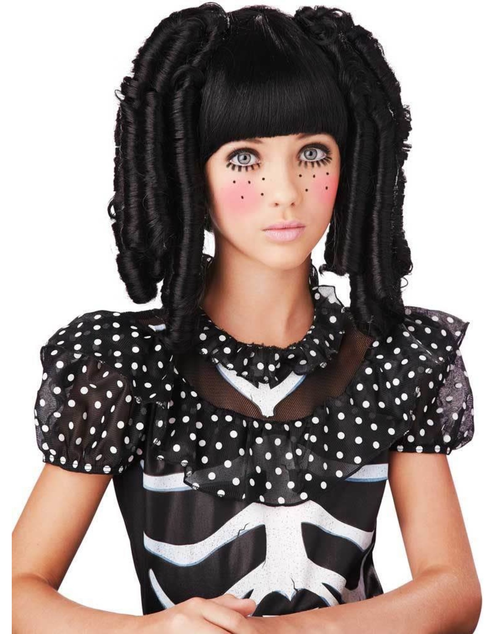 California Costume Collections Baby Doll Curls, Black, Children