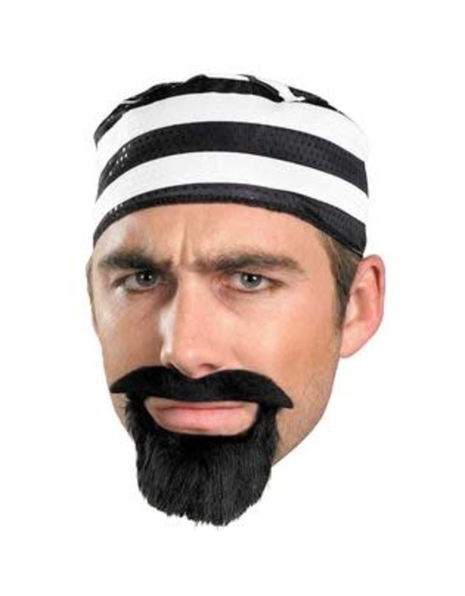 Cesar Group Prisoner Mustache, Black, Adult