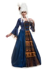 Charades Victorian Ball Gown, Blue, M - Medium