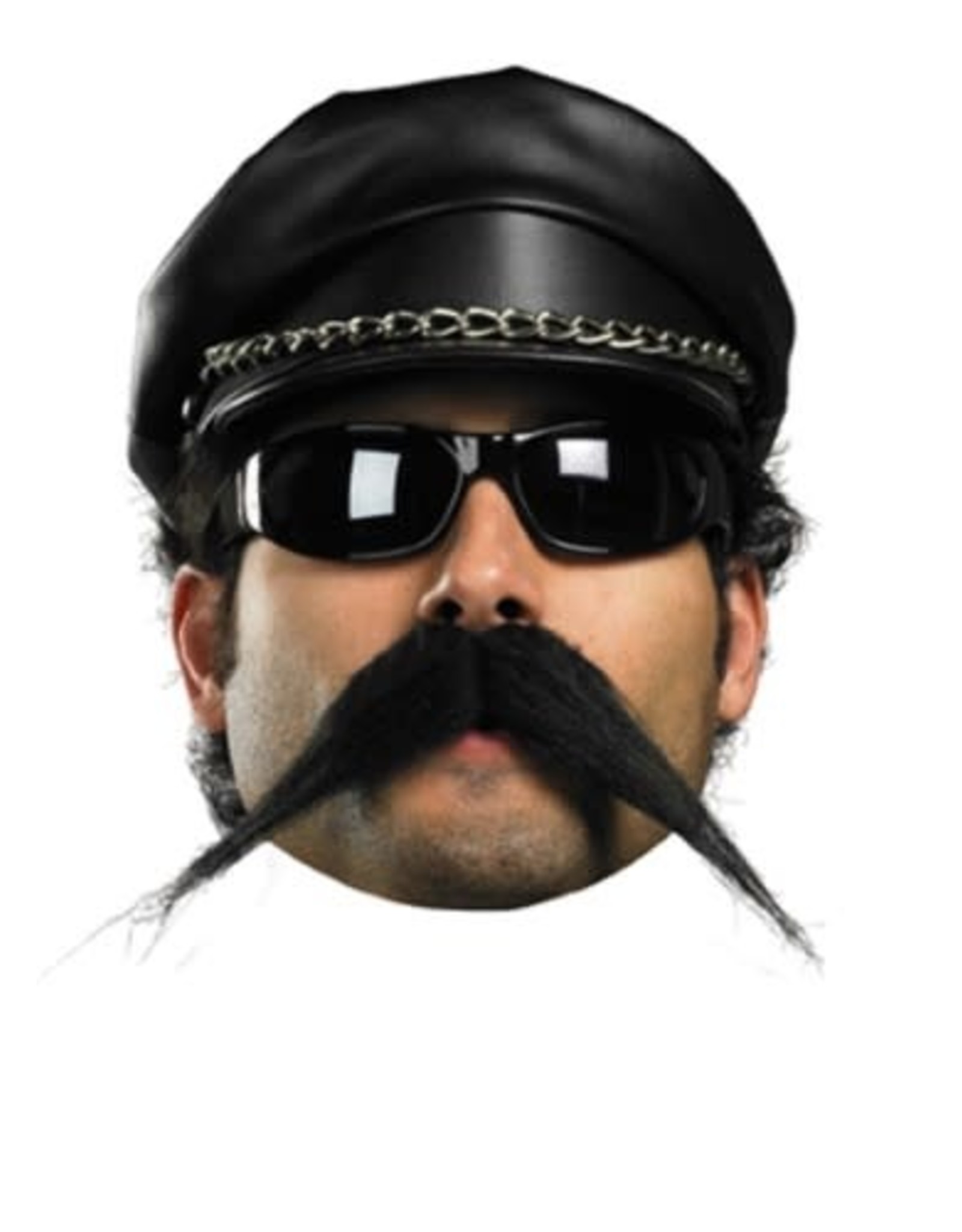 Disguise Inc Biker Mustache, Black, Adult