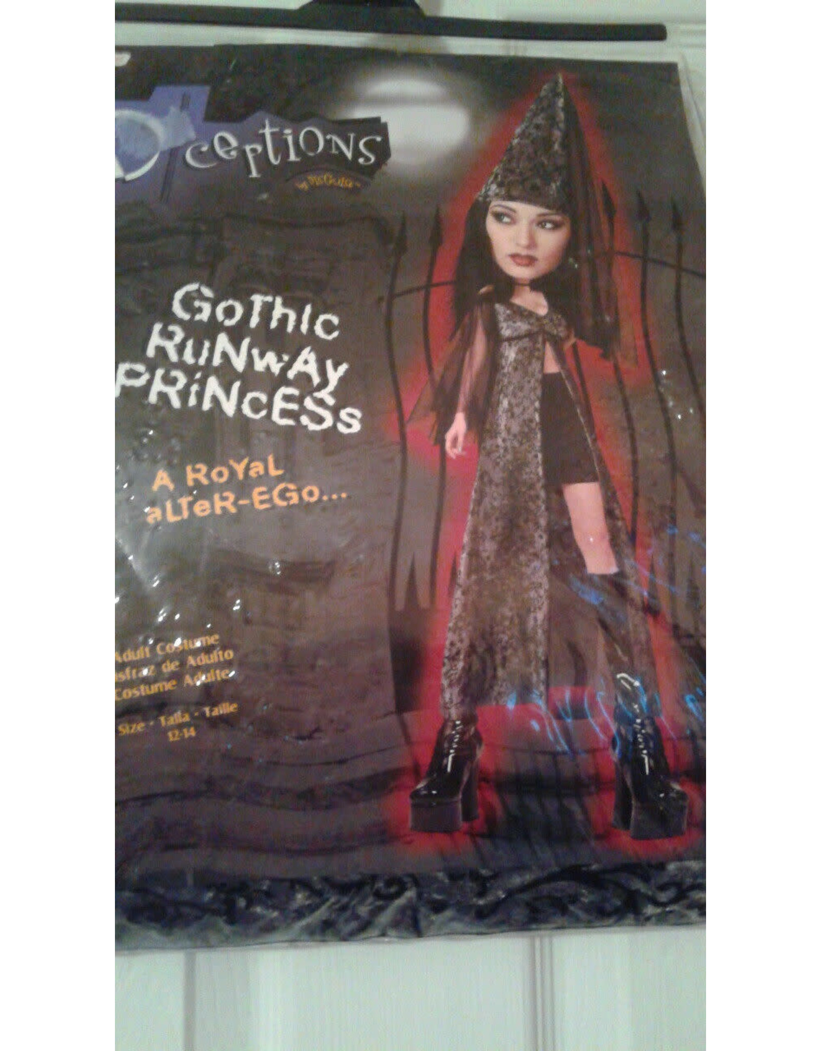 Disguise Inc Gothic Runway Princess, Grey, 12