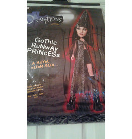 Disguise Inc Gothic Runway Princess, Grey, 12