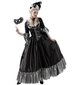 Disguise Inc Masquerade Ball Queen, Black, Teen 7-9