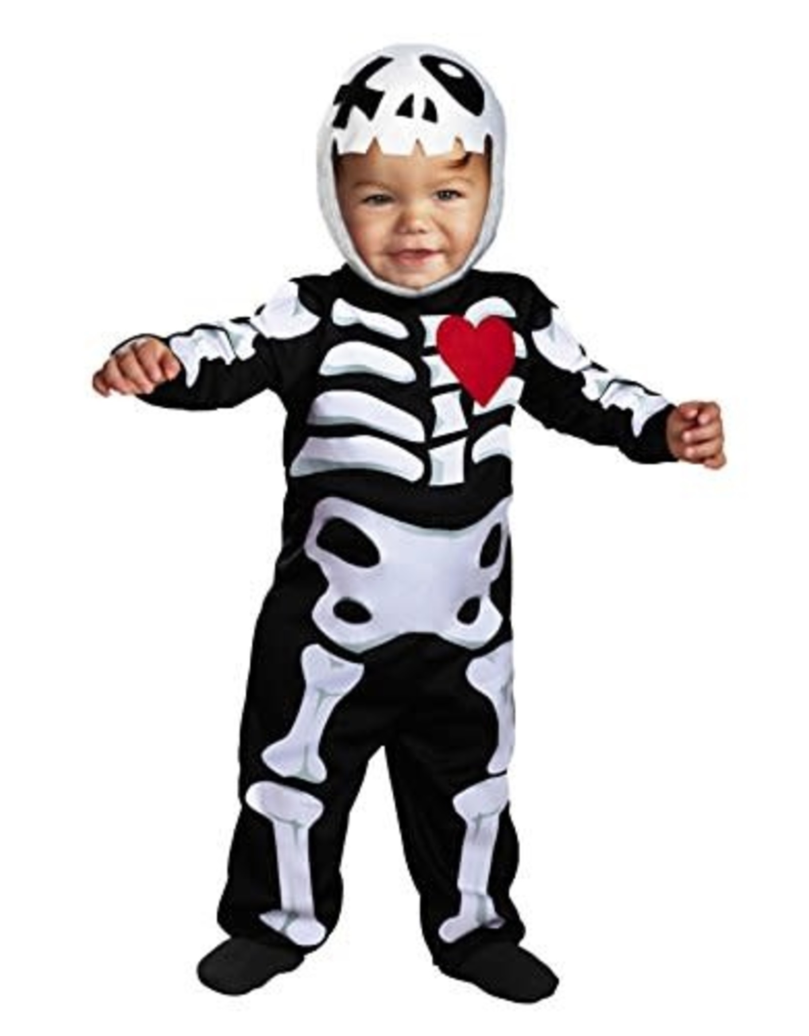 Disguise Inc Xo Skeleton, Black, 12-18 Months (Toddler)