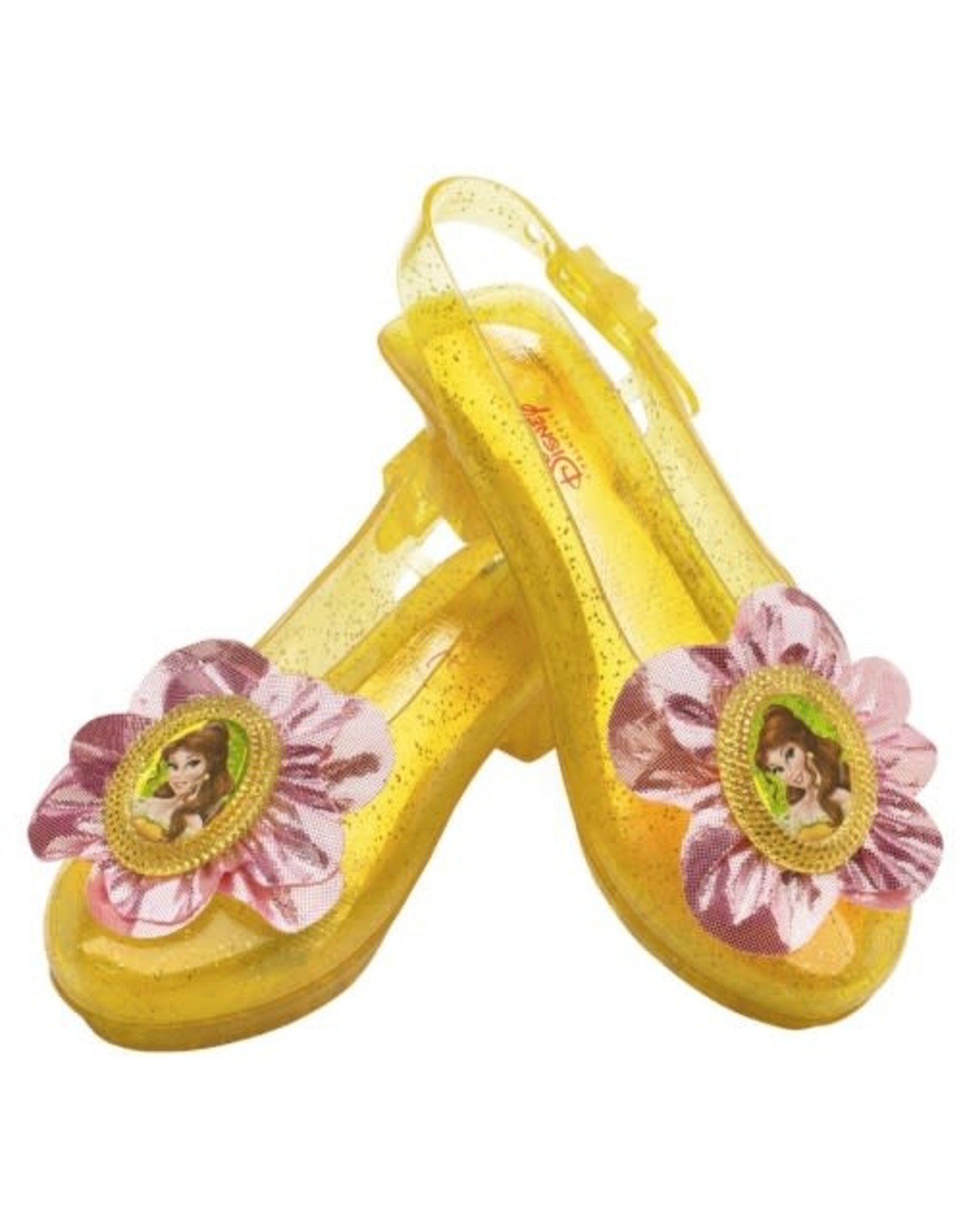 Disguise Inc Disney Princess Belle Shoes, Yellow, Child