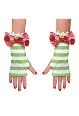 Disguise Inc Strawberry Shortcake Fingerless Chhild Gloves, Green White, 4+