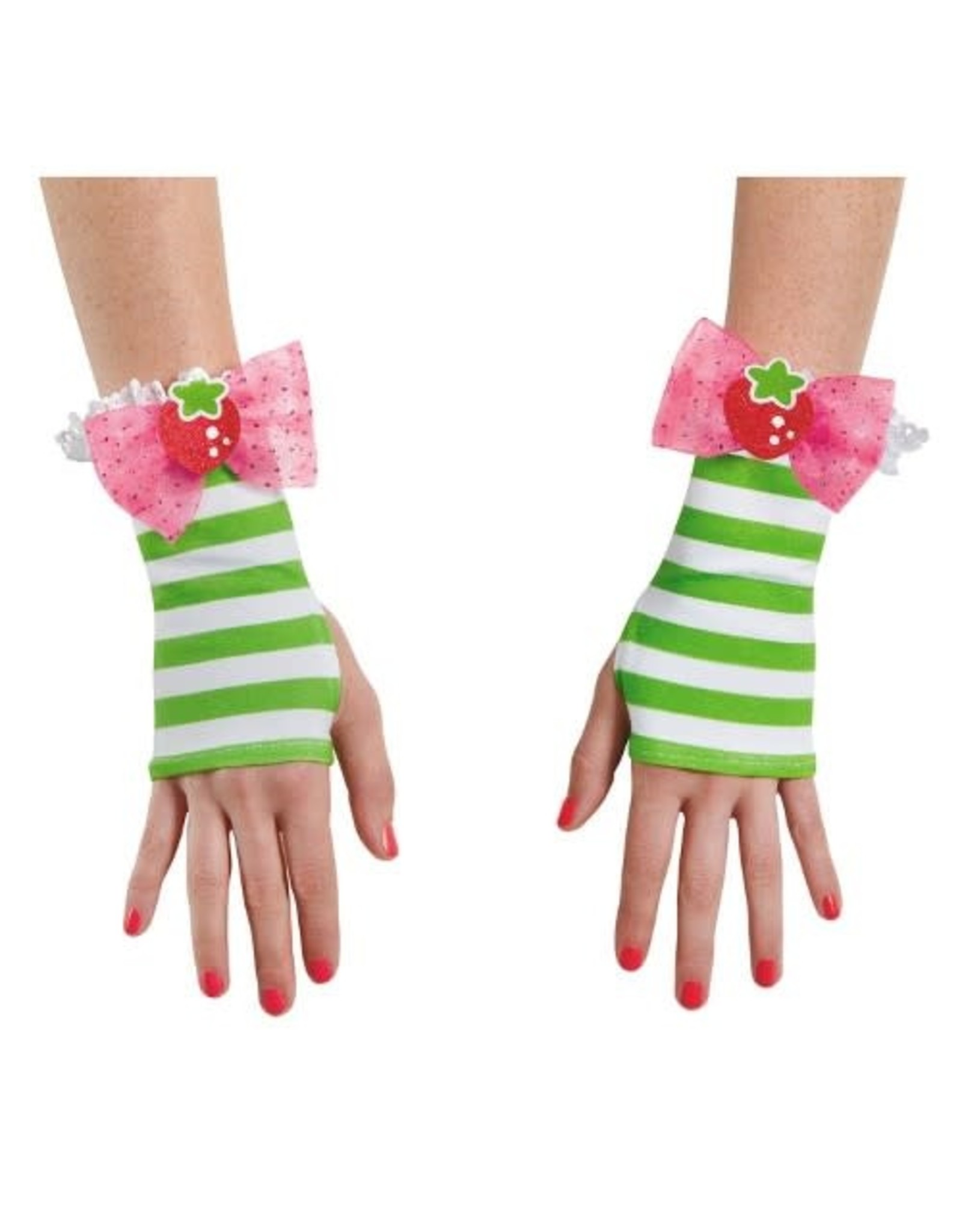 Disguise Inc Strawberry Shortcake Adult Glovettes, Green / White, Adult