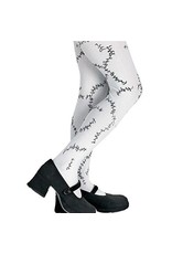 Disguise Inc STITCHED WHITE PANTYHOSE, One Size Child, Tweens