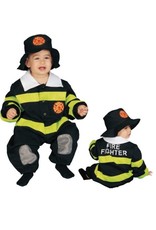 Dress Up America Baby Fire Fighter, Multi, 9-12 Months (Infant)