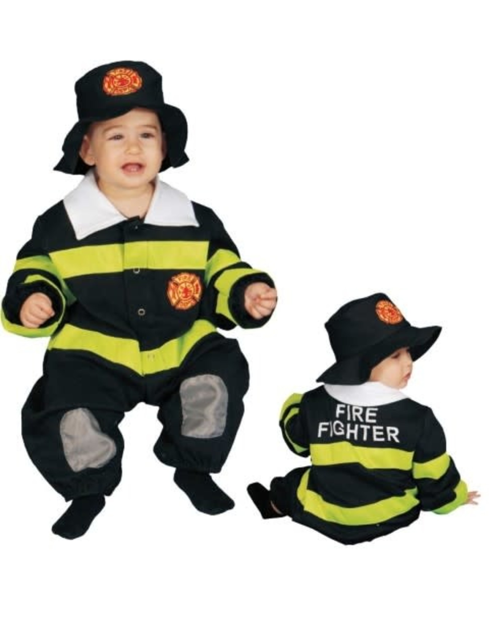 Dress Up America Baby Fire Fighter, Multi, 9-12 Months (Infant)