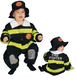 Dress Up America Baby Fire Fighter, Multi, 9-12 Months (Infant)