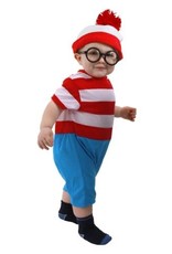 Elope Infant Waldo Costume, Red/White, 12-18 Months (Toddler)