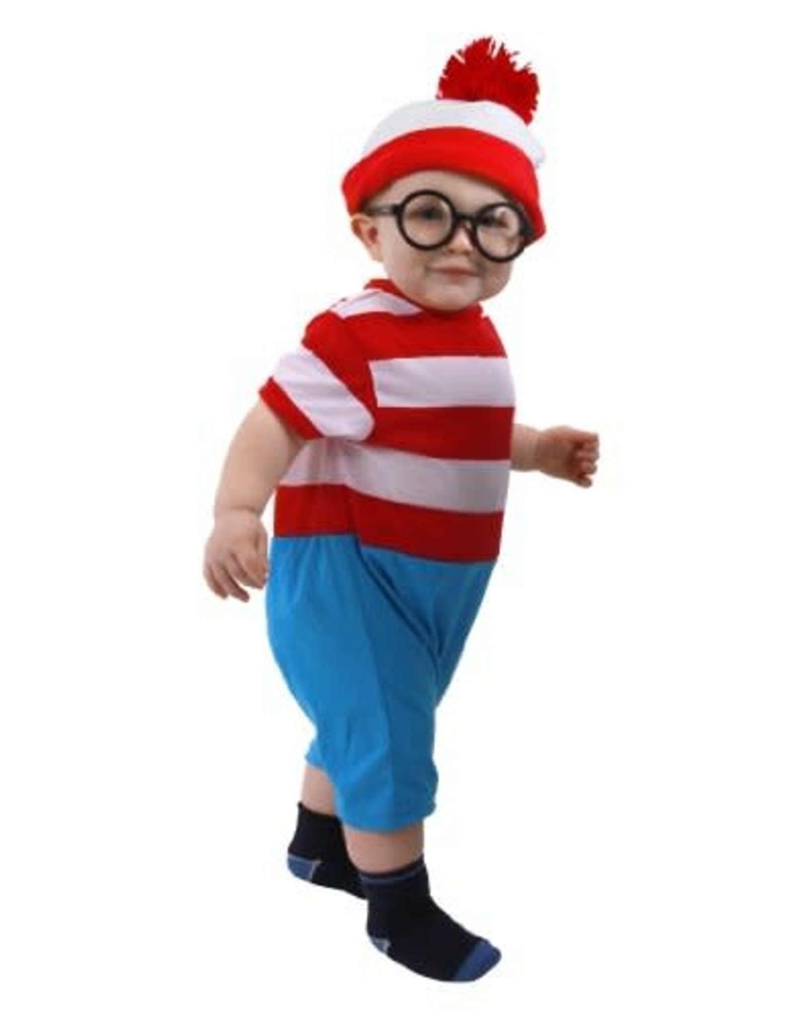 Elope Infant Waldo Costume, Red/White, 12-18 Months (Toddler)