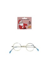 Forum Novelties Inc Round Eye Glasses Santa, Gold