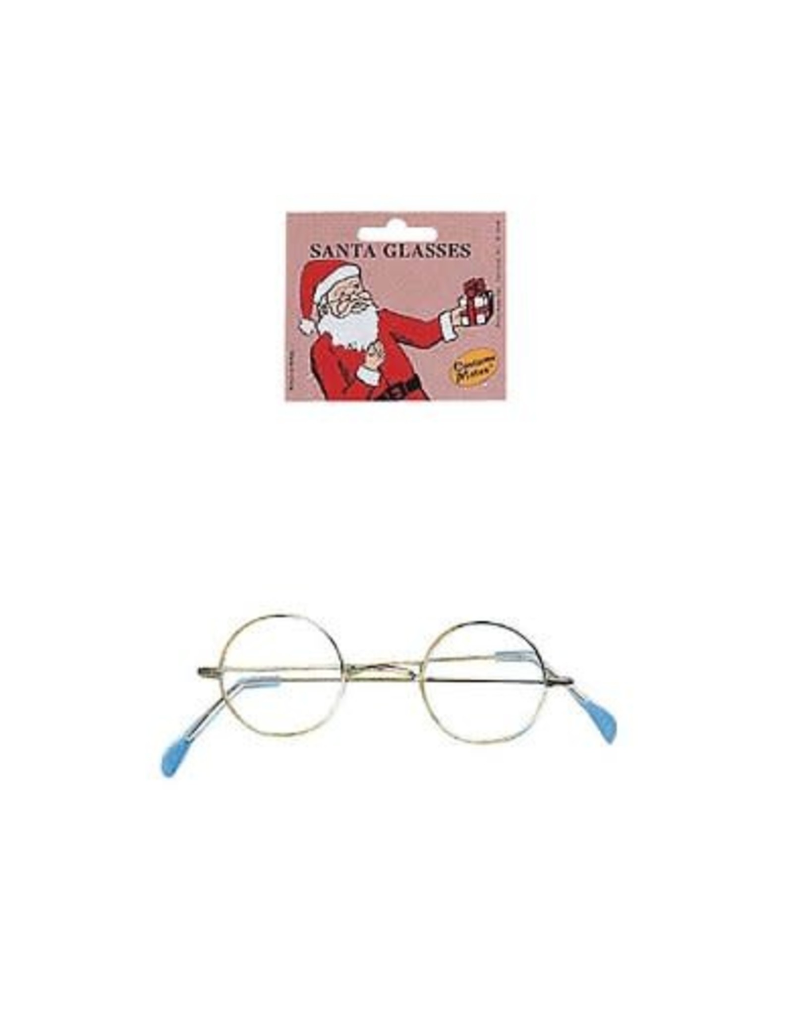 Forum Novelties Inc Round Eye Glasses Santa, Gold