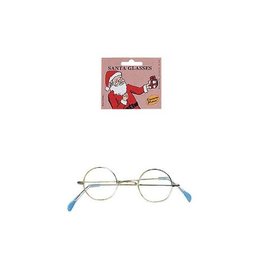 Forum Novelties Inc Round Eye Glasses Santa, Gold