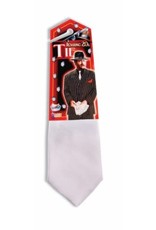Forum Novelties Inc White Gangster Tie